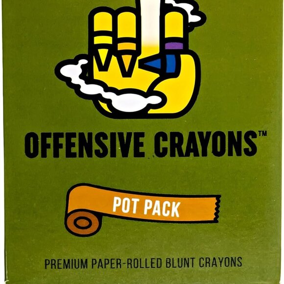 BOX OF Sarcastic Offensive CRAYONS -Witty Insult Gag Gift Fun Humor Funny NEW - Picture 6 of 13